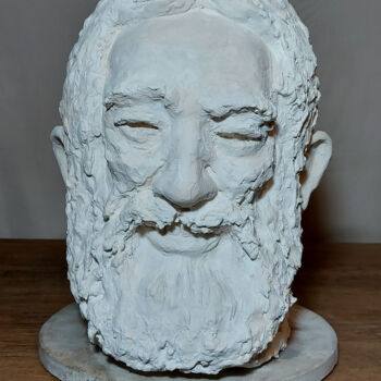 Скульптура под названием "An old master" - Oleg Kirnos, Подлинное произведение искусства, Гипс