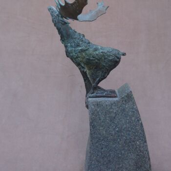 Sculptuur getiteld ""Острівець останньо…" door Oleg Novaiev, Origineel Kunstwerk, Bronzen
