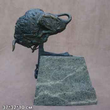 Sculpture intitulée "Жага свободи" par Oleg Novaiev, Œuvre d'art originale, Bronze