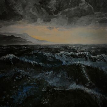 Картина под названием ""У границы шторма"" - Олег Осипов, Подлинное произведение искусства, Масло