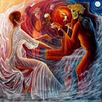 Painting titled "Musique immortelle…" by Oleg Smotrov, Original Artwork