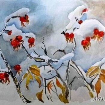 "Snow" başlıklı Tablo Oleg Vakulin tarafından, Orijinal sanat, Suluboya