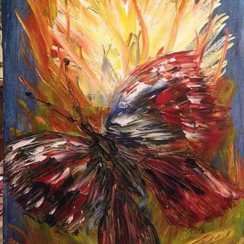 Картина под названием "Бабочка" - Олег Юрченко, Подлинное произведение искусства, Масло