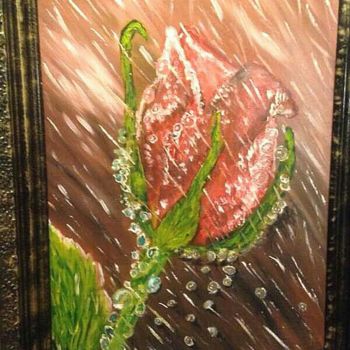 Картина под названием "тюльпан" - Олег Юрченко, Подлинное произведение искусства, Масло