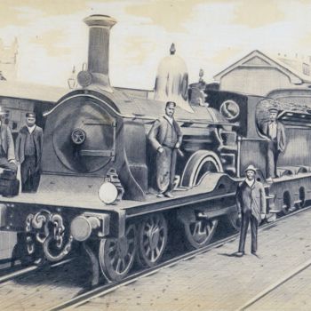 Drawing titled "LNER D-series steam…" by Oleg Kozelskiy, Original Artwork, Other