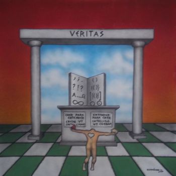 Painting titled "Verdade" by Rosângelo Rodrigues Ferreira Olegnâsor, Original Artwork