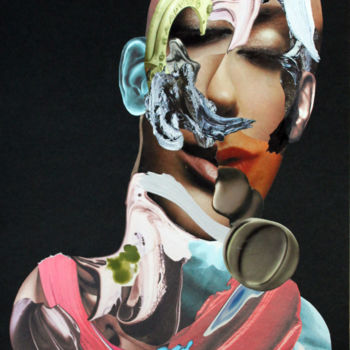 Collages intitulée "ПОДРАЖАНИЕ ФРЭНСИСУ…" par Oleg Grachev, Œuvre d'art originale, Collages