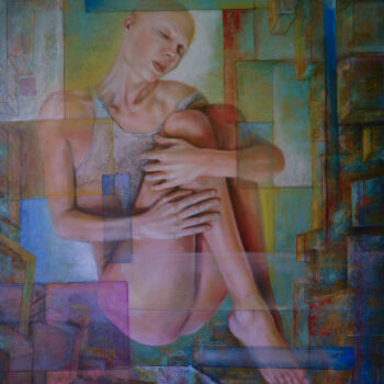 Painting titled "Dreams in color" by Oleg Radvan, Original Artwork, Oil