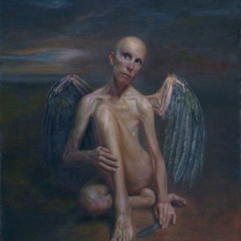 Pittura intitolato "Angel" da Oleg Radvan, Opera d'arte originale, Altro