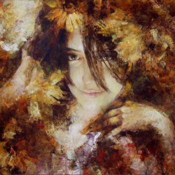 Painting titled "Autumn" by Oleksandr Korol, Original Artwork, Oil