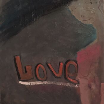 Painting titled "Love" by Oleksyi Zagumnyi, Original Artwork, Oil Mounted on Wood Stretcher frame