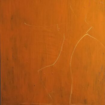 Peinture intitulée "Orange number three" par Oleksyi Zagumnyi, Œuvre d'art originale, Huile Monté sur Châssis en bois
