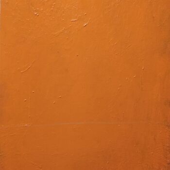 Картина под названием "Orange number foure" - Oleksyi Zagumnyi, Подлинное произведение искусства, Масло Установлен на Деревя…