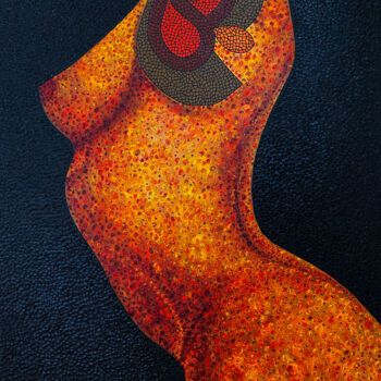 Картина под названием "Torso 3" - Olena Bratiychuk Linse, Подлинное произведение искусства, Масло