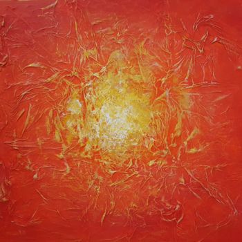 Painting titled "Soleil" by Elena Gueunier, Original Artwork