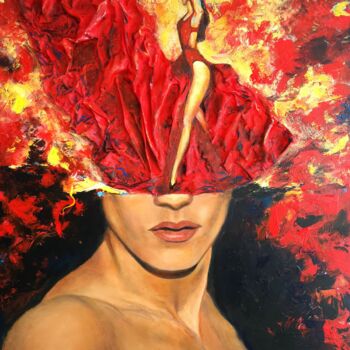 Картина под названием "Flamenco" - Olena Khristo, Подлинное произведение искусства, Акрил