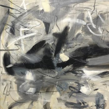 Ζωγραφική με τίτλο "Abstract Fine Art G…" από Olena Kryvonos, Αυθεντικά έργα τέχνης, Λάδι Τοποθετήθηκε στο Ξύλινο φορείο σκε…