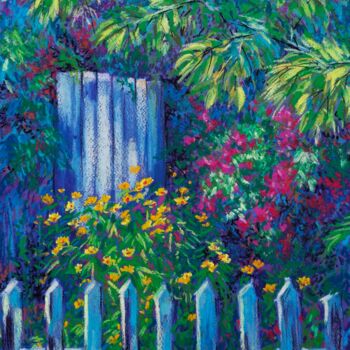 "porte du jardin" başlıklı Tablo Olena Polovna tarafından, Orijinal sanat, Pastel