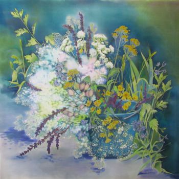 Pittura intitolato "Польові квіти  / Wi…" da Olena Polovna, Opera d'arte originale