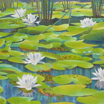 Картина под названием "lily" - Olena Polovna, Подлинное произведение искусства, Другой
