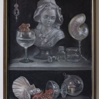 Pittura intitolato "Cabinet de curiosit…" da Olena Rabitcheva, Opera d'arte originale