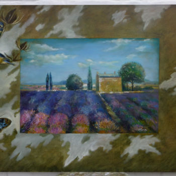 Painting titled "Provence" by Olena Rabitcheva, Original Artwork, Oil
