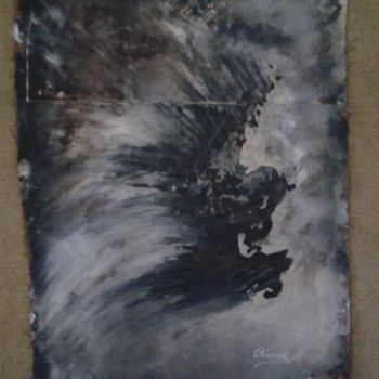 Pittura intitolato "Réflexions en mouve…" da Olena Rabitcheva, Opera d'arte originale, Olio