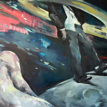 Painting titled "The Fall of Saturn" by Olena Shtepura, Original Artwork, Oil