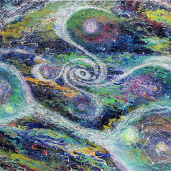 Картина под названием ""Waltz of the Unive…" - Olena Smal, Подлинное произведение искусства, Акрил