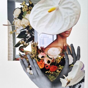 Collages titled "Give yourself flowe…" by Olena Yemelianova, Original Artwork, Collages