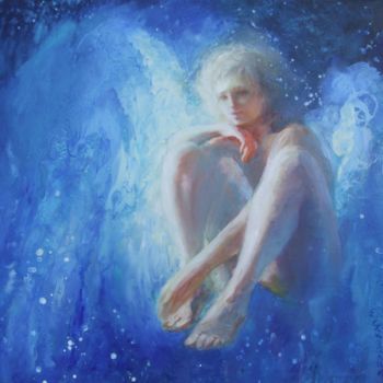 Peinture intitulée "STAR ANGEL - Origin…" par Olena Samoilyk, Œuvre d'art originale, Huile