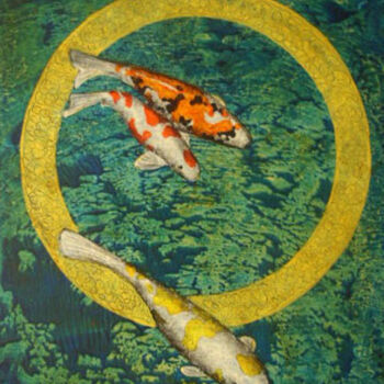 Schilderij getiteld "El anillo (Miniatur…" door Oleos Heiko, Origineel Kunstwerk, Olie