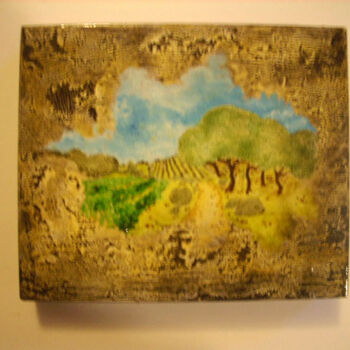Peinture intitulée "Tierras de castilla" par Oleos Heiko, Œuvre d'art originale