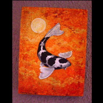 Peinture intitulée "koi sol" par Oleos Heiko, Œuvre d'art originale