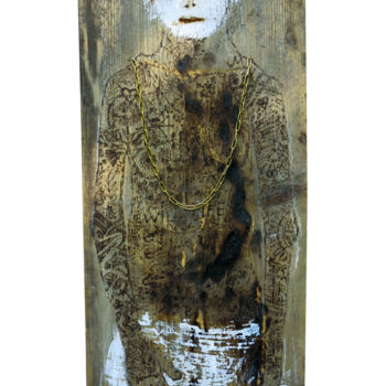 Скульптура под названием "Stylish" - Olesia Krivolapova, Подлинное произведение искусства, Дерево