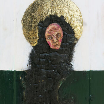 Γλυπτική με τίτλο "Door spirit" από Olesia Krivolapova, Αυθεντικά έργα τέχνης, Σμάλτο