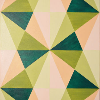 Pintura titulada "Love Triangles - Ab…" por Olesea Arts, Obra de arte original, Acrílico