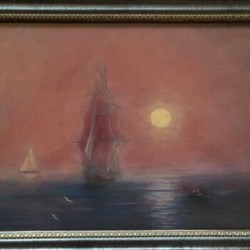 Peinture intitulée ""Dawn"" par Olesya Kazarina, Œuvre d'art originale, Tempera