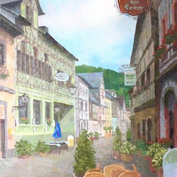 Painting titled "Morning in the Ober…" by Olesya Gook, Original Artwork, Oil