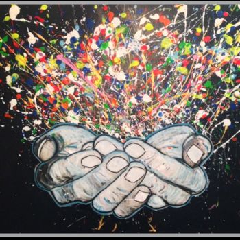 Painting titled "Wishes" by Olfa Oala, Original Artwork