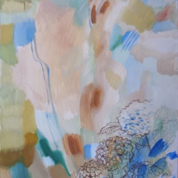 Painting titled "Hydrangea.jpg" by Olga Bagina, Original Artwork, Acrylic