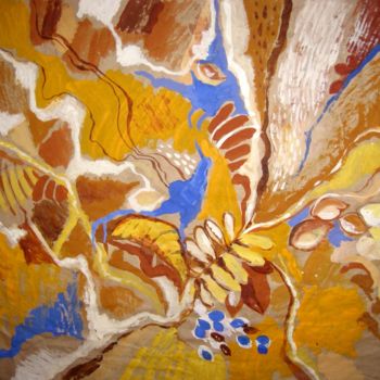 Dessin intitulée "Golden autumn" par Olga Bagina, Œuvre d'art originale, Autre