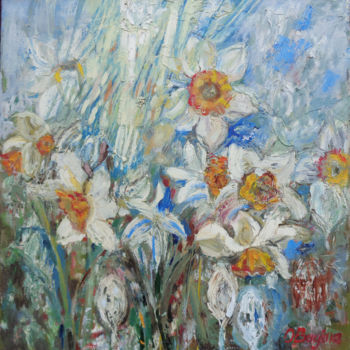 "Narcissus" başlıklı Tablo Olga Bagina tarafından, Orijinal sanat, Petrol