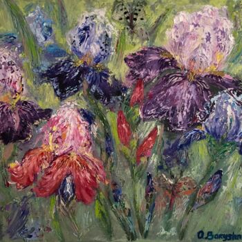 Pittura intitolato "Iris" da Olga Baryshnikova, Opera d'arte originale, Olio