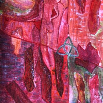 Картина под названием "Vway" - Olga Baryshnikova, Подлинное произведение искусства, Акварель