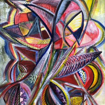 Pintura intitulada "Le hibou" por Olga Baryshnikova, Obras de arte originais, Aquarela