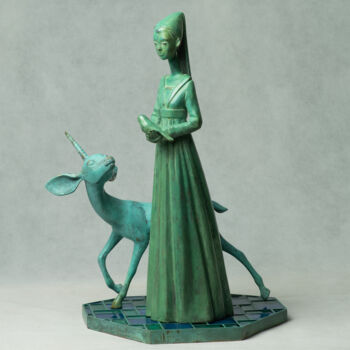 Sculpture titled "Conversation" by Olga Baulina, Original Artwork, Bronze
