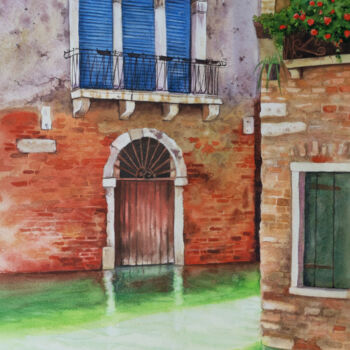 Painting titled "Colors of Venice -…" by Olga Beliaeva, Original Artwork, Watercolor