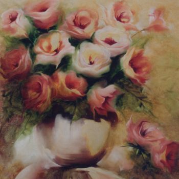 Pintura intitulada ""Magia no Floral!"" por Olga Beltrão, Obras de arte originais, Óleo