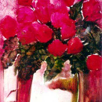 ""Floral Vibrante"" başlıklı Tablo Olga Beltrão tarafından, Orijinal sanat, Petrol
